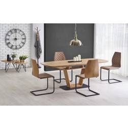 Halmar Blacky Golden Oak/Black Dining Table 90x220cm