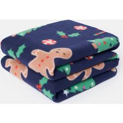 OHS Gingerbread Man Blankets Blue (150x120cm)