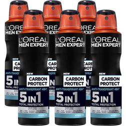 L'Oréal Paris Men Expert Carbon Protect 5-in-1-Deo Spray 150ml 6-pack