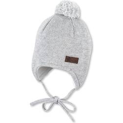 Sterntaler Baby Knitted Cap with Pom Pom - Grey