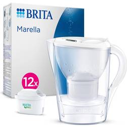 Brita Marella Water Filter Jug Annual Pack Pitcher 13pcs 2.4L