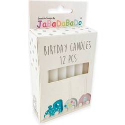 Jabadabado Lanterns & Decor Candles White 12-pack