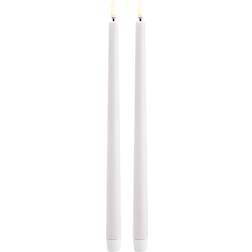 Uyuni Crown White LED Candle 32cm 2pcs