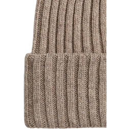 H&M Ribbed Knit Beanie - Beige Mottled