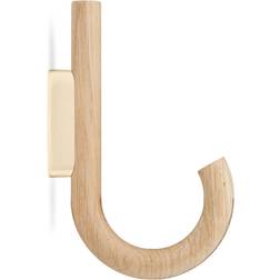 Gejst Hanger Oak/Brass Coat Hook 12.8cm