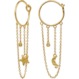 Maanesten Nisha Earrings - Gold/Transparent