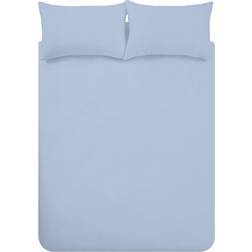 Catherine Lansfield Brushed Cotton Duvet Cover Blue (200x200cm)