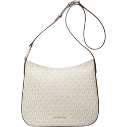 Michael Kors Kensington Large Signature Logo Crossbody Bag - Vanilla/Acorn