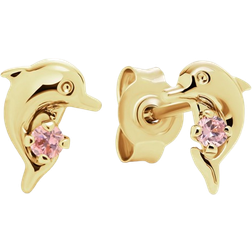 FAVS Little Friends Earrings - Gold/Pink