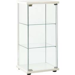 vidaXL 322797 White Glass Cabinet 42.5x86cm