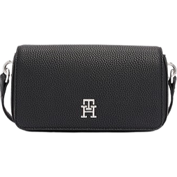 Tommy Hilfiger Emblem Flap Crossover Bag - Black