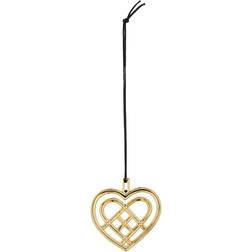 Rosendahl Weaved Heart Gilded Christmas Tree Ornament 6.5cm