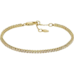 Fossil Ellis Pavé Glitz Tennis Chain Bracelet - Gold/Transparent