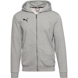 Puma Kid's TeamGOAL 23 Casuals Hooded Jacket - Medium Gray Heather (656714-33)