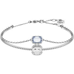 Swarovski Chroma Bangle - Silver/Blue/Transparent