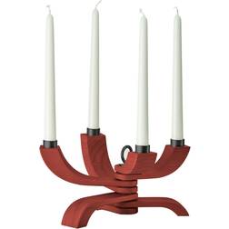 Design House Stockholm Nordic Light Accent Red Fyrfadsstage 13cm