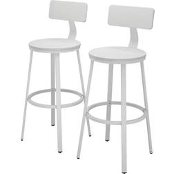 VICCO Caracas White Bar Stool 102cm 2pcs