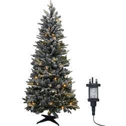 Xmas Haus Pre-Lit Pop Up Frosty Pine Grey Christmas Tree 180cm