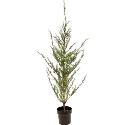 Nordic Winter Cedar with LED lights Green Konstgjord växt