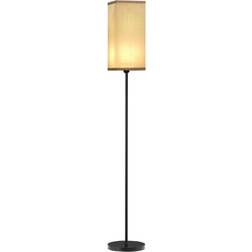 Homcom Modern Standing Lamp Beige/Black Floor Lamp 161.5cm