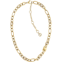 Tommy Hilfiger Contrast Chain Link Necklace - Gold