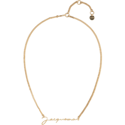 Jacquemus Boys Gold Kids Le Necklace Signature Brass Necklace 52cm