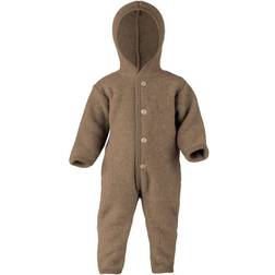 ENGEL Natur Hooded Fleece Overall - Walnut Melange (575722-075)