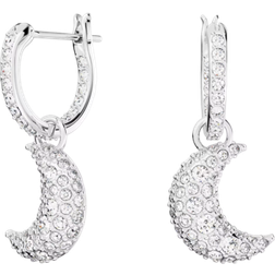 Swarovski Sublima Drop Earrings - Silver/Transparent