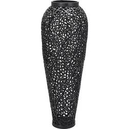 Hill Interiors Cast Lattice Black Vase 90cm