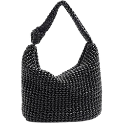 River Island Textured Knot Tote Bag - Black