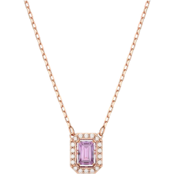 Swarovski Una Necklace - Rose Gold/Purple/Transparent