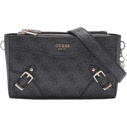 Guess Didi Mini Top Zip Crossbody Bag - Coal Logo