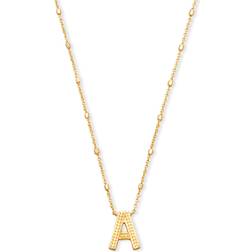 Kendra Scott Letter Pendant Necklace - Gold