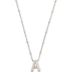 Kendra Scott Letter Pendant Necklace - Silver