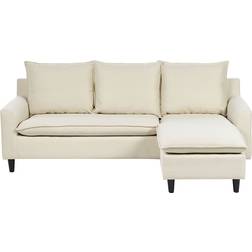 Beliani Modern Light Beige Sofa 206cm 4 Seater