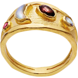 Maanesten Raaya Ring - Gold/Moonstone/Tourmaline