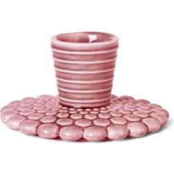 Dottir Pipanella Bubble Lines Dusty Rose Fyrfadsstage 4.5cm