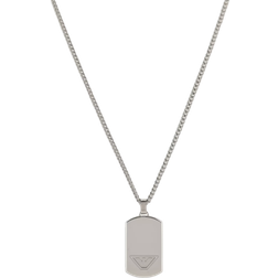 Emporio Armani Dog Tag Necklace - Silver