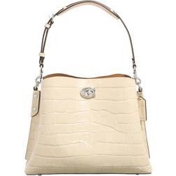 Coach Willow Shoulder Bag - Silver/Ivory