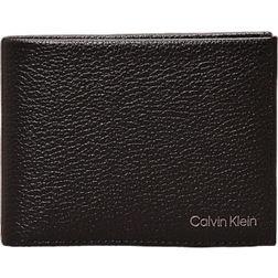 Calvin Klein Leather Rfid Billfold Wallet - Zwart