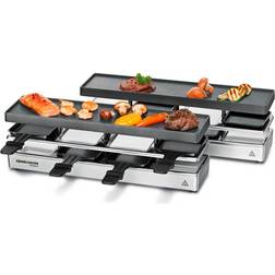 Rommelsbacher RC 1600 Griglia Per Raclette 8 Persona 795 W Nero Argento