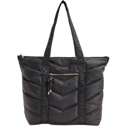 River Island Quilted Webbing Shopper Bag - Black