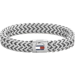 Tommy Hilfiger Braided Bracelet - Silver