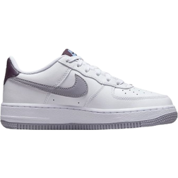 NIKE Air Force 1 GS - White/Burgundy Ash/Royal Pulse/Cement Grey