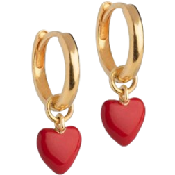 ENAMEL Copenhagen Amore Hoops - Gold/Red