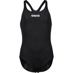 Arena Girl's Team Swim Pro Solid Swimsuit - Black/White