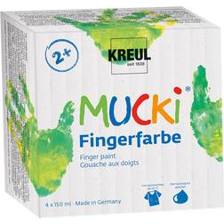 Kreul Mucki Finger Paint Set 4x150ml