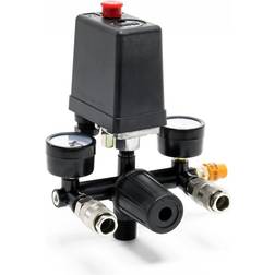Wiltec Pressure Regulator with 2 Displays and Pressure Switch for Compressors