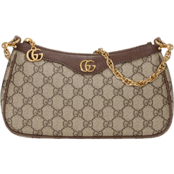 Gucci Ophidia Small Shoulder Bag - Beige/Dark Brown