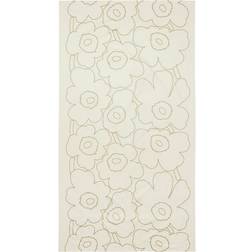 Marimekko Piirto Unikko Linen/Gold Dug Guld, Beige (250x135cm)